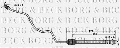BORG & BECK bbh7786 -  Тормозной шланг